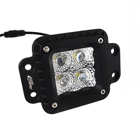 Heavy Duty Series 2X2In Flush Mount 4-Led Hi-Power Led Spot Light